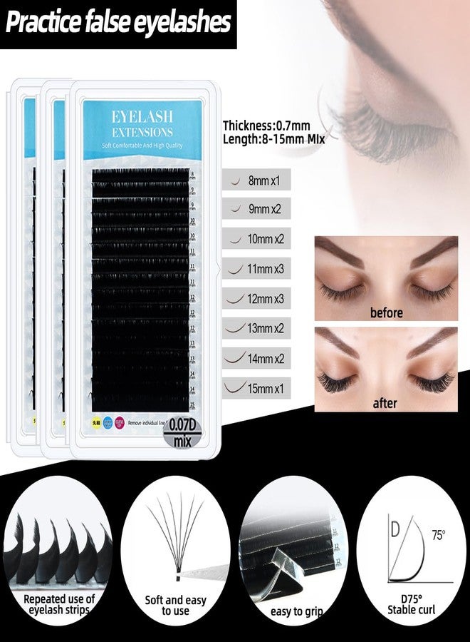 DNSGOOR Lash Extension Kit Professional Eyelash Extensions Practice Set with Mannequin Head Removable Eyelids USB Lash Fan Individual False Eyelash Shampoo Brush Glue Practical Tools for Beginners - Image 4
